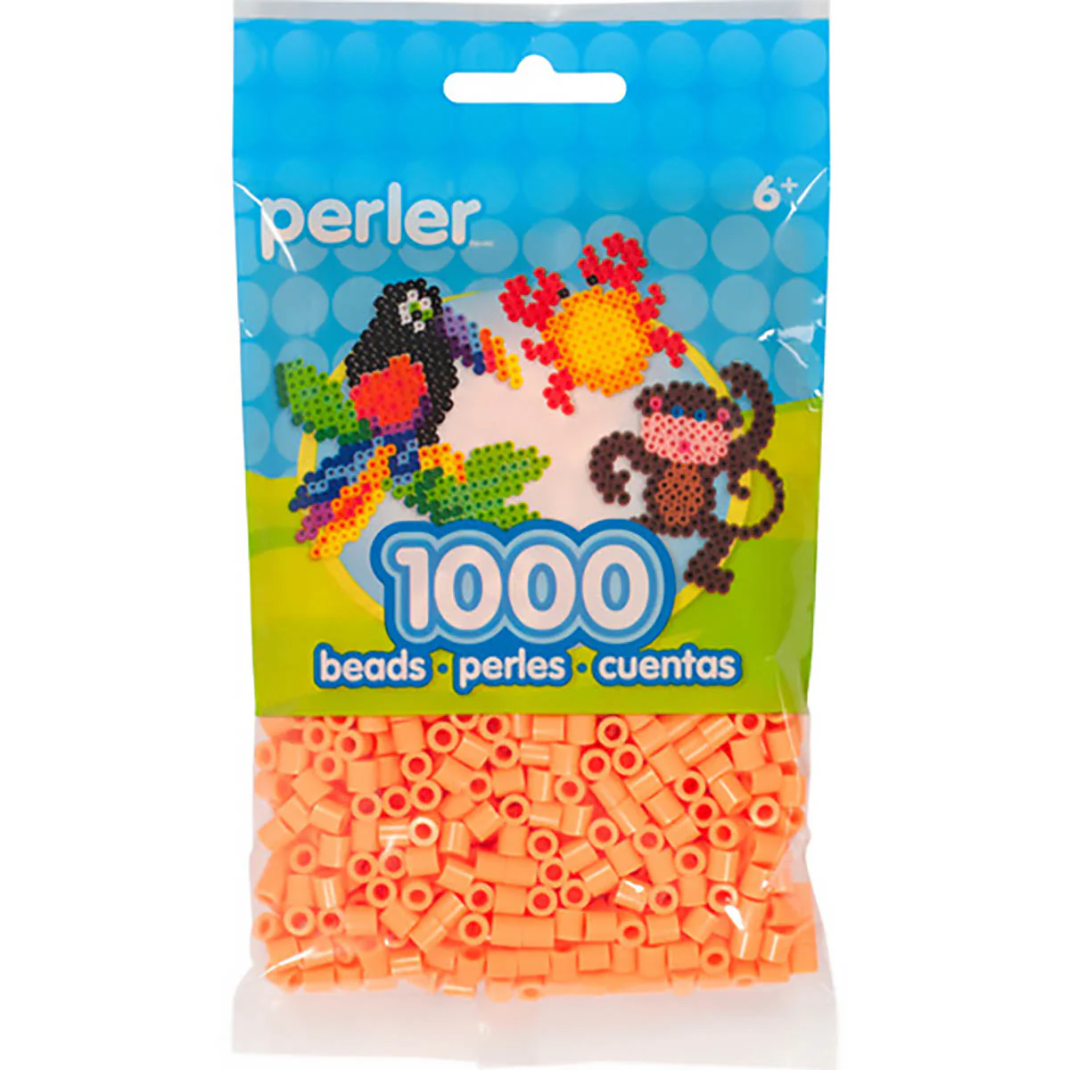 1,000 Perler Beads - Apricot - Image 2