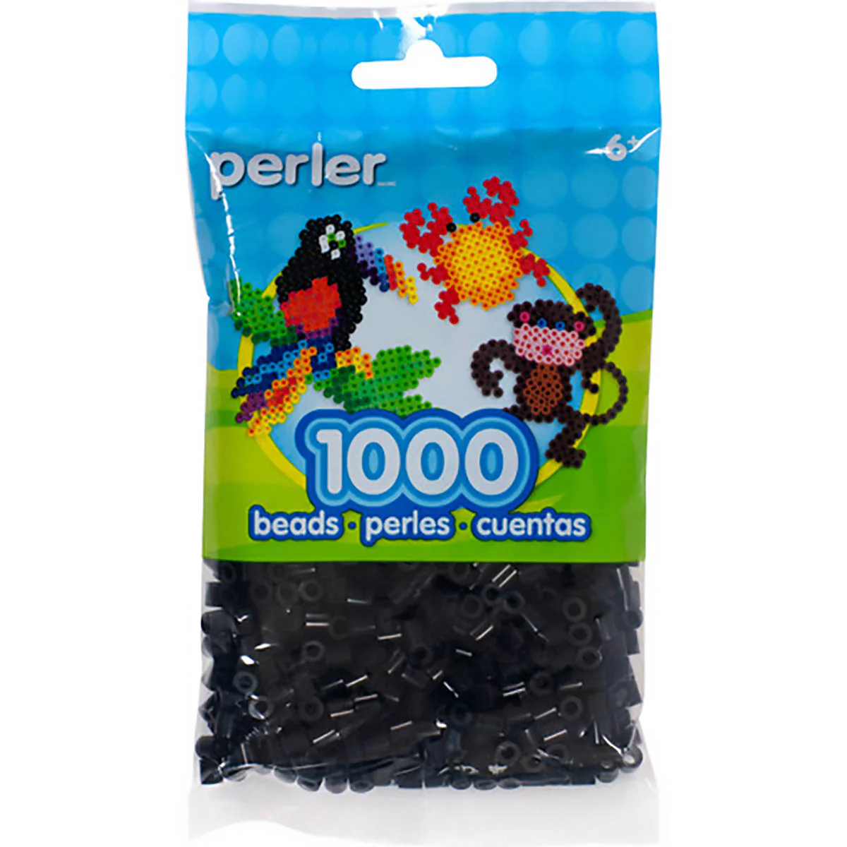 1,000 Perler Beads - Black - Image 2