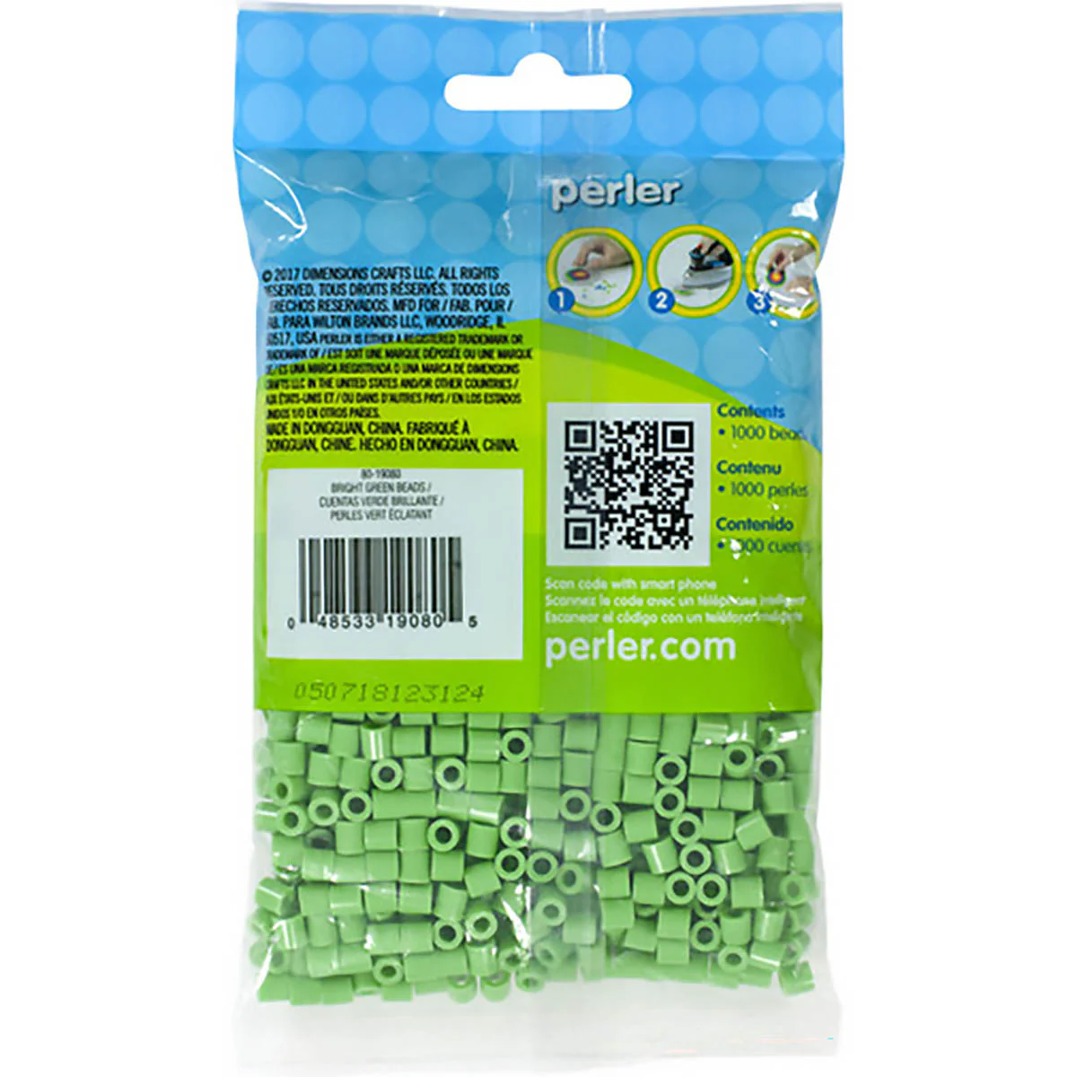 1,000 Perler Beads - Bright Green - Image 3