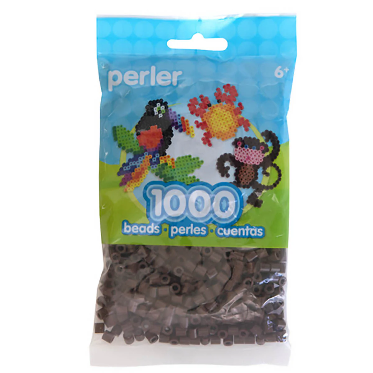 1,000 Perler Beads - Brown - Image 2