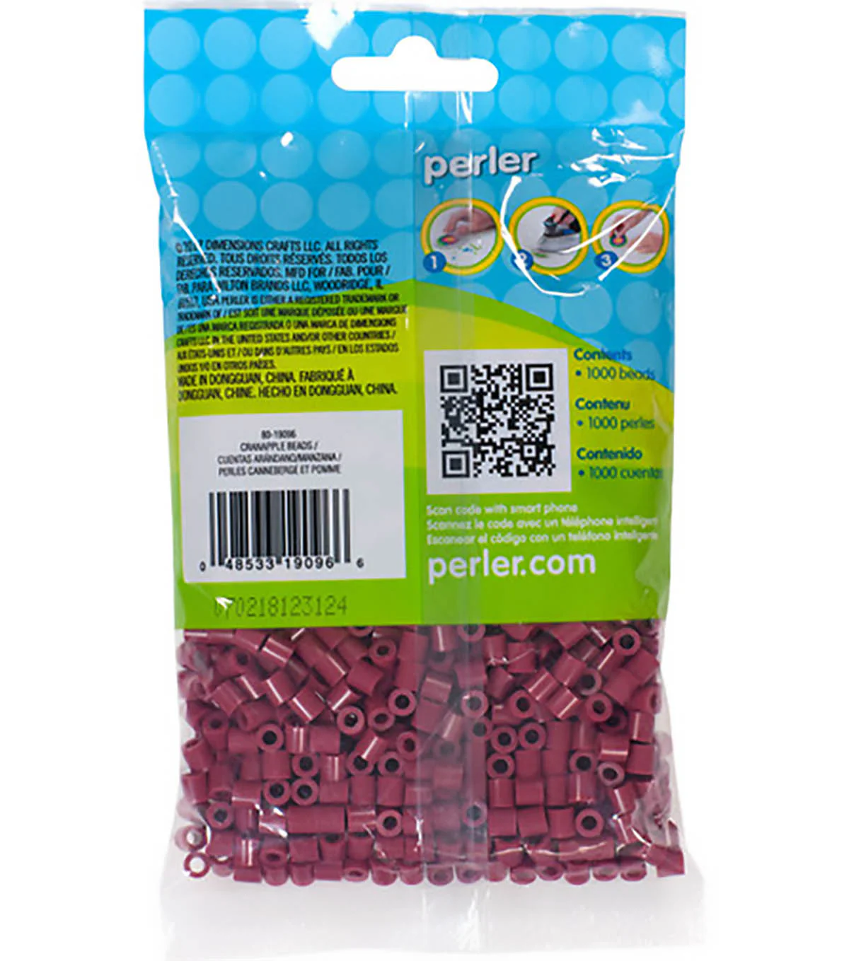 1,000 Perler Beads - Cranapple - Image 3