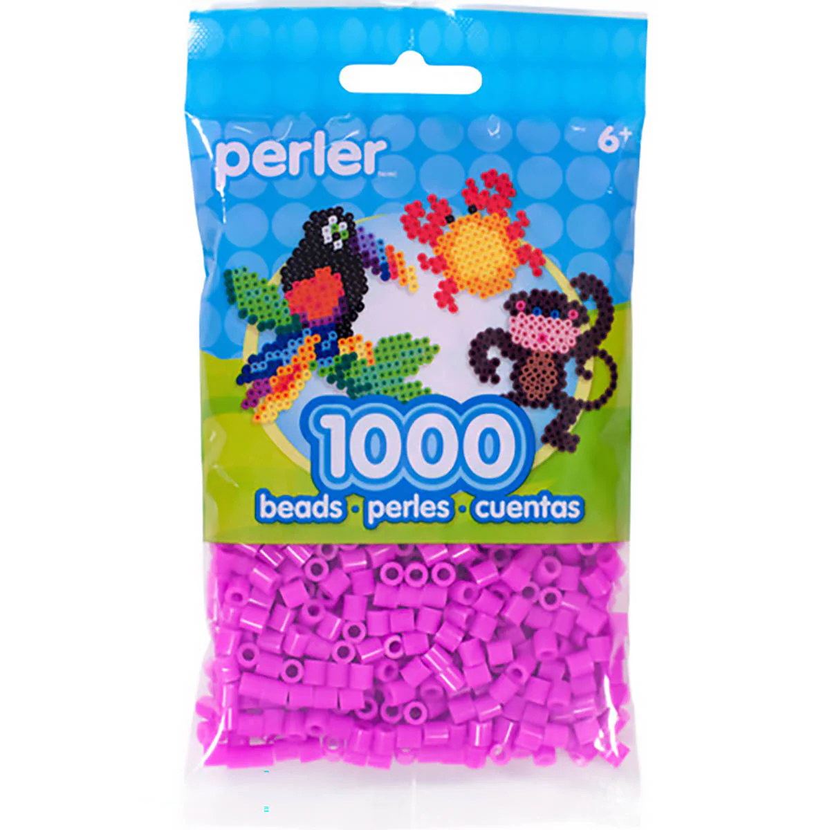 1,000 Perler Beads - Fuchsia - Image 2