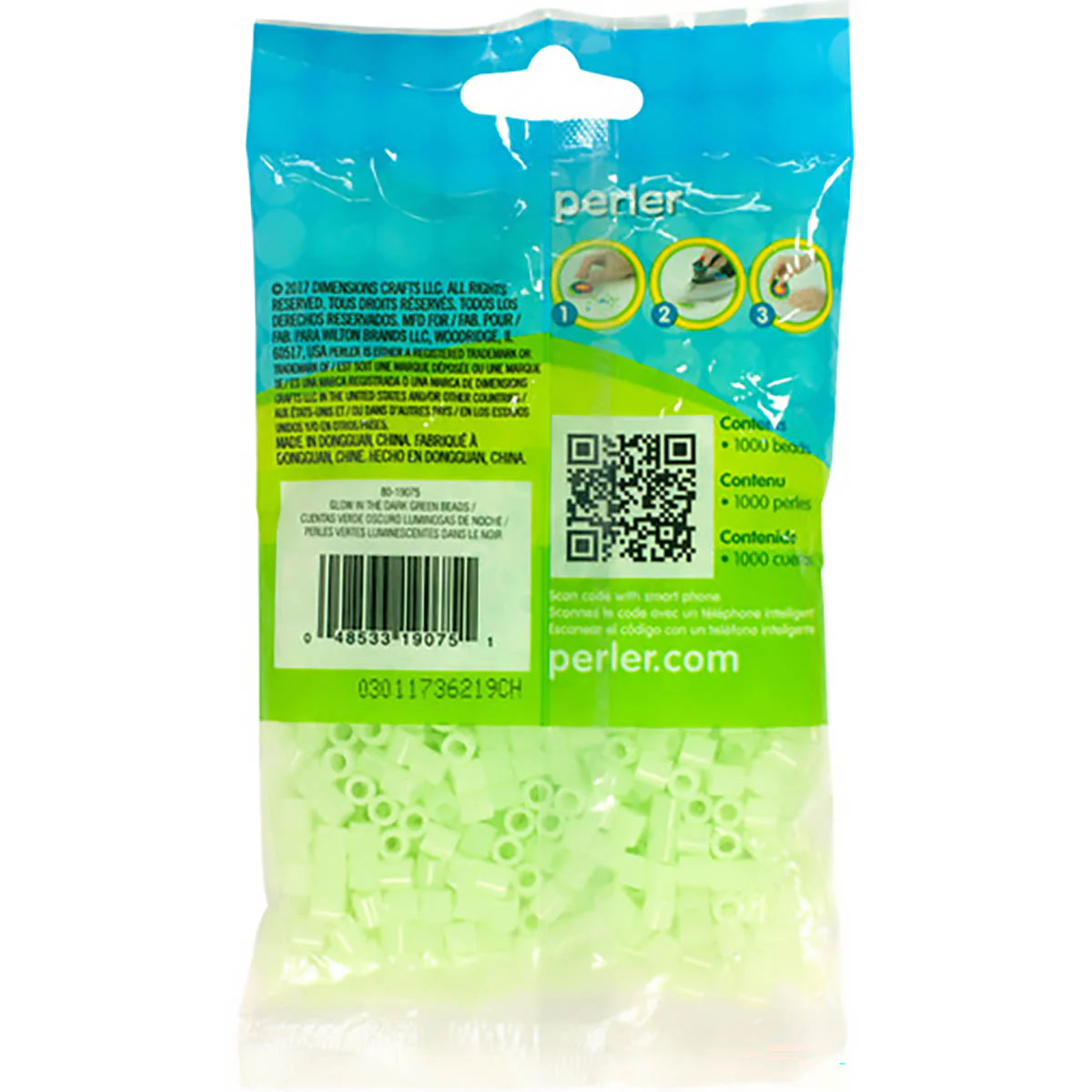 1,000 Perler Beads - Glow in the Dark Green - Image 3