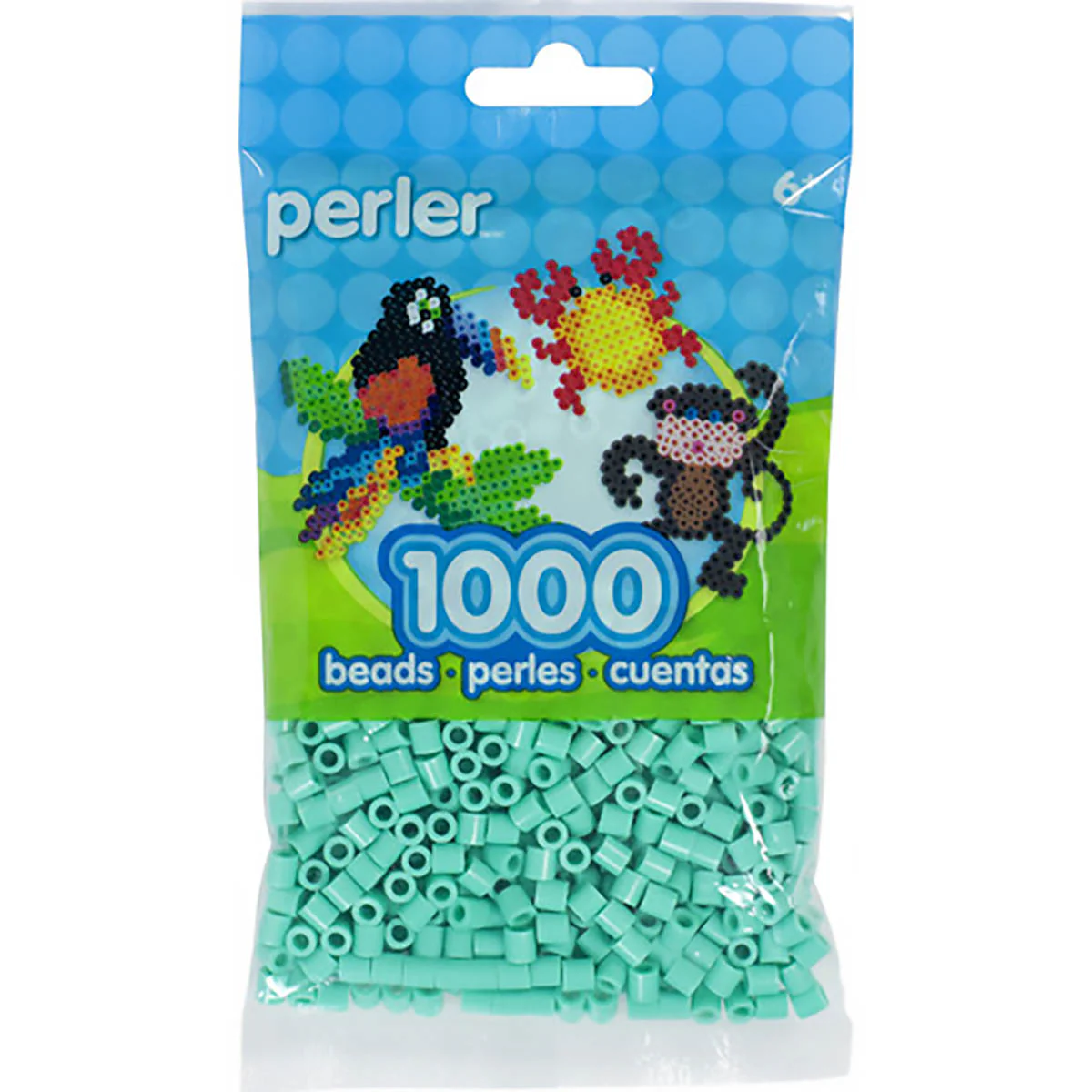 1,000 Perler Beads - Light Green - Image 2