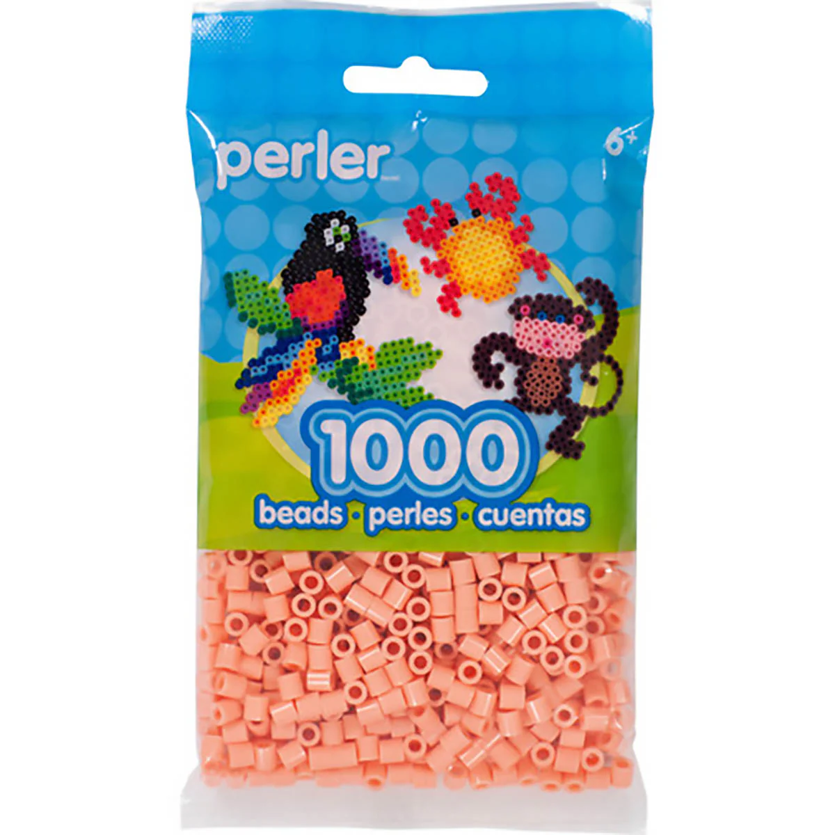1,000 Perler Beads - Orange Cream - Image 2