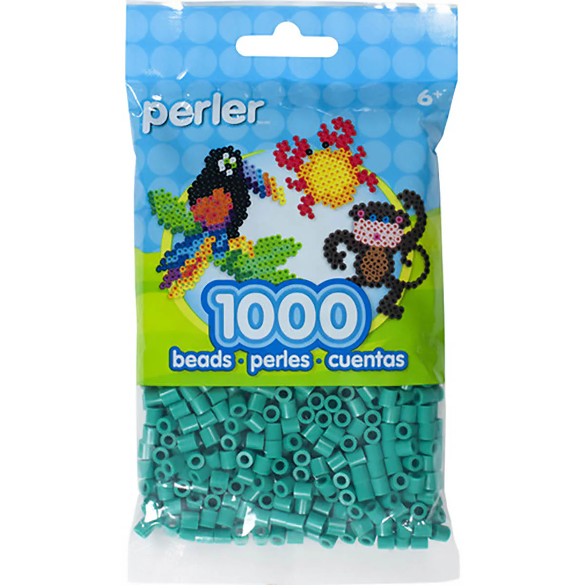 1,000 Perler Beads - Parrot Green - Image 2