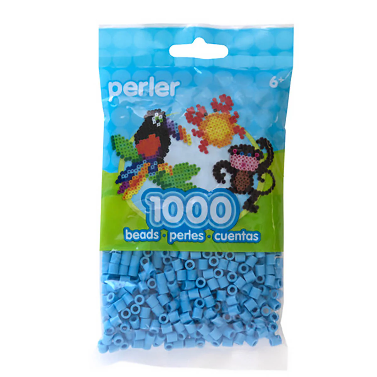 1,000 Perler Beads - Pastel Blue - Image 2