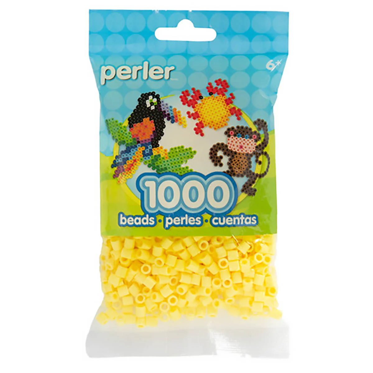 1,000 Perler Beads - Pastel Yellow - Image 2