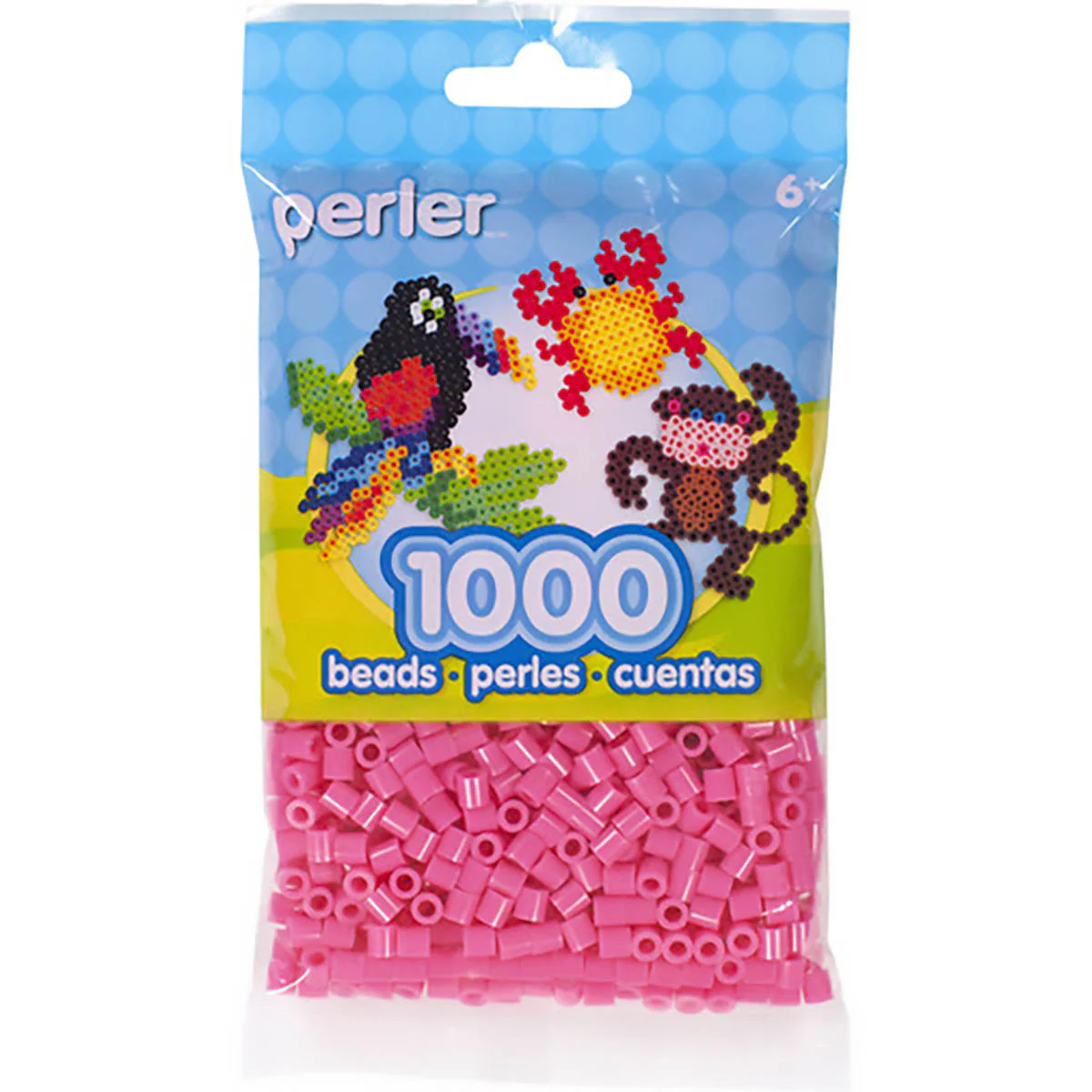 1,000 Perler Beads - Pink - Image 2