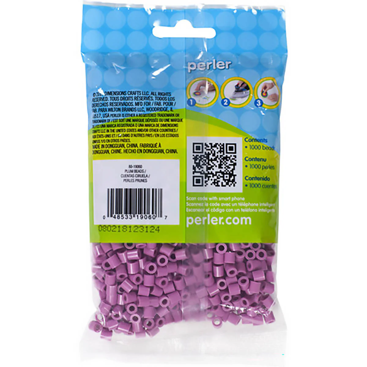 1,000 Perler Beads - Plum - Image 3