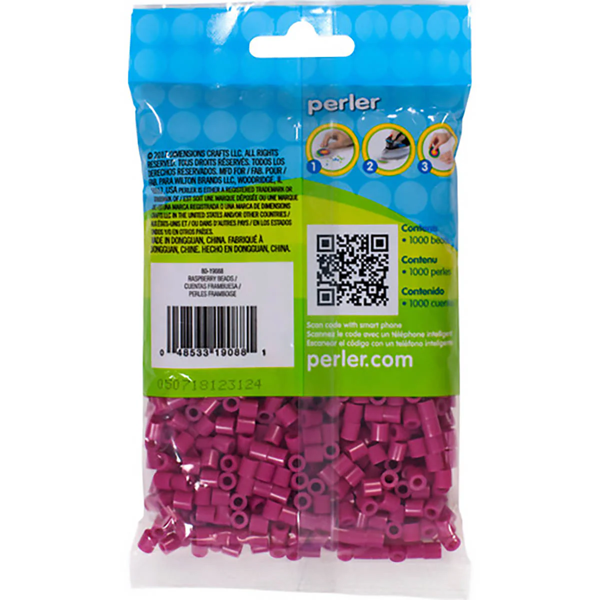 1,000 Perler Beads - Raspberry - Image 3