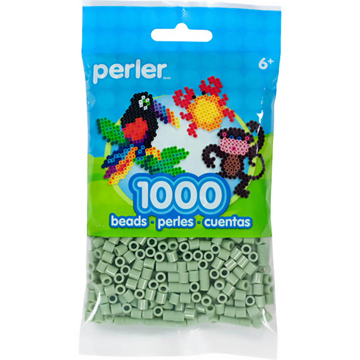 1,000 Perler Beads - Sage - Image 2