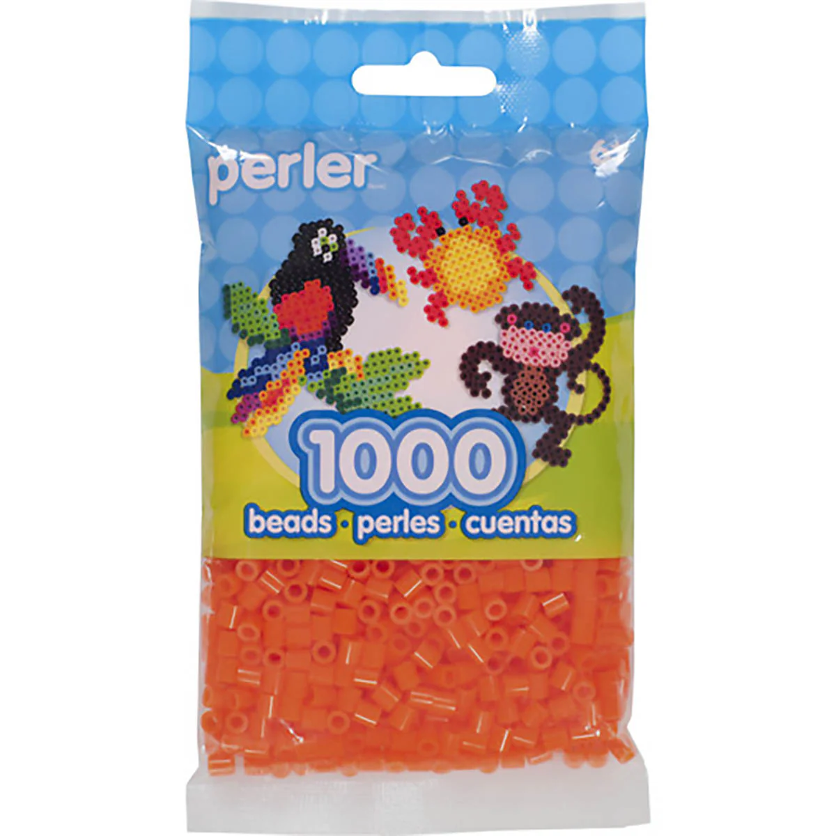 1,000 Perler Beads - Tangerine - Image 2