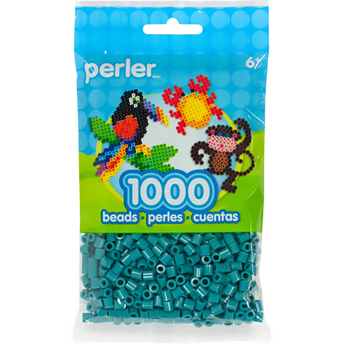 1,000 Perler Beads - Teal - Image 2