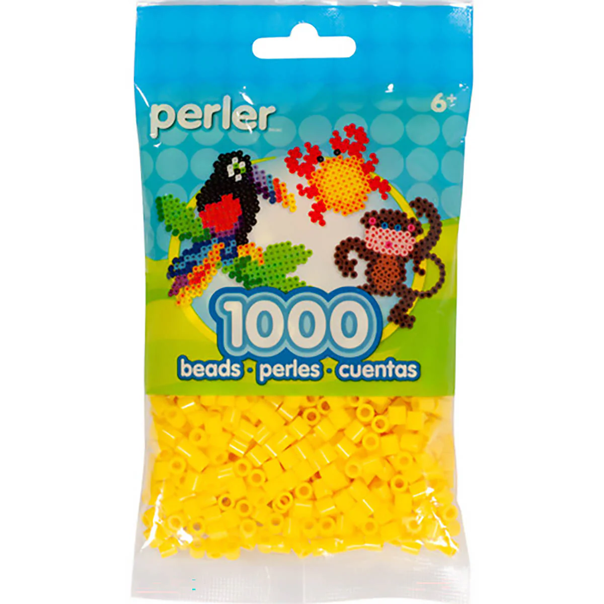 1,000 Perler Beads - Yellow - Image 2