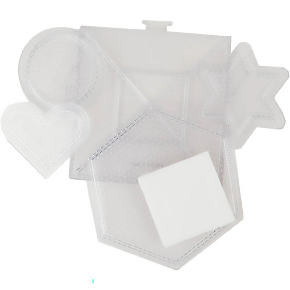 Small & Large Basic Shapes Clear Pegboards - 5 Ct - Image 2