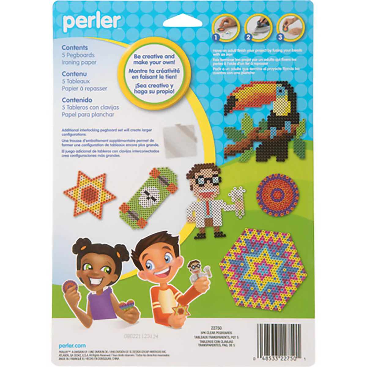Small & Large Basic Shapes Clear Pegboards - 5 Ct - Image 5